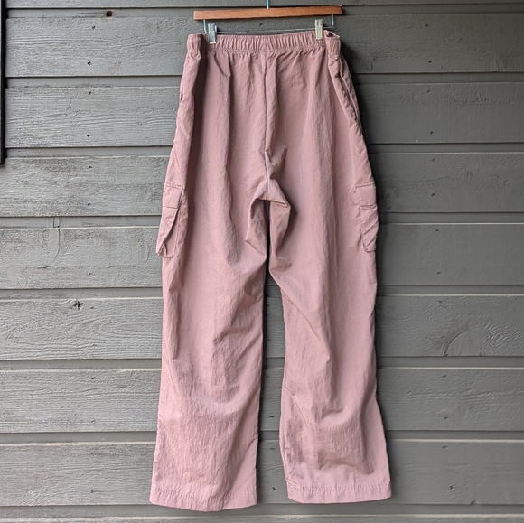 Nike NSW Essential High Rise Woven Cargo Windbreaker Pants Size XL Smoky Mauve - Picture 5 of 10